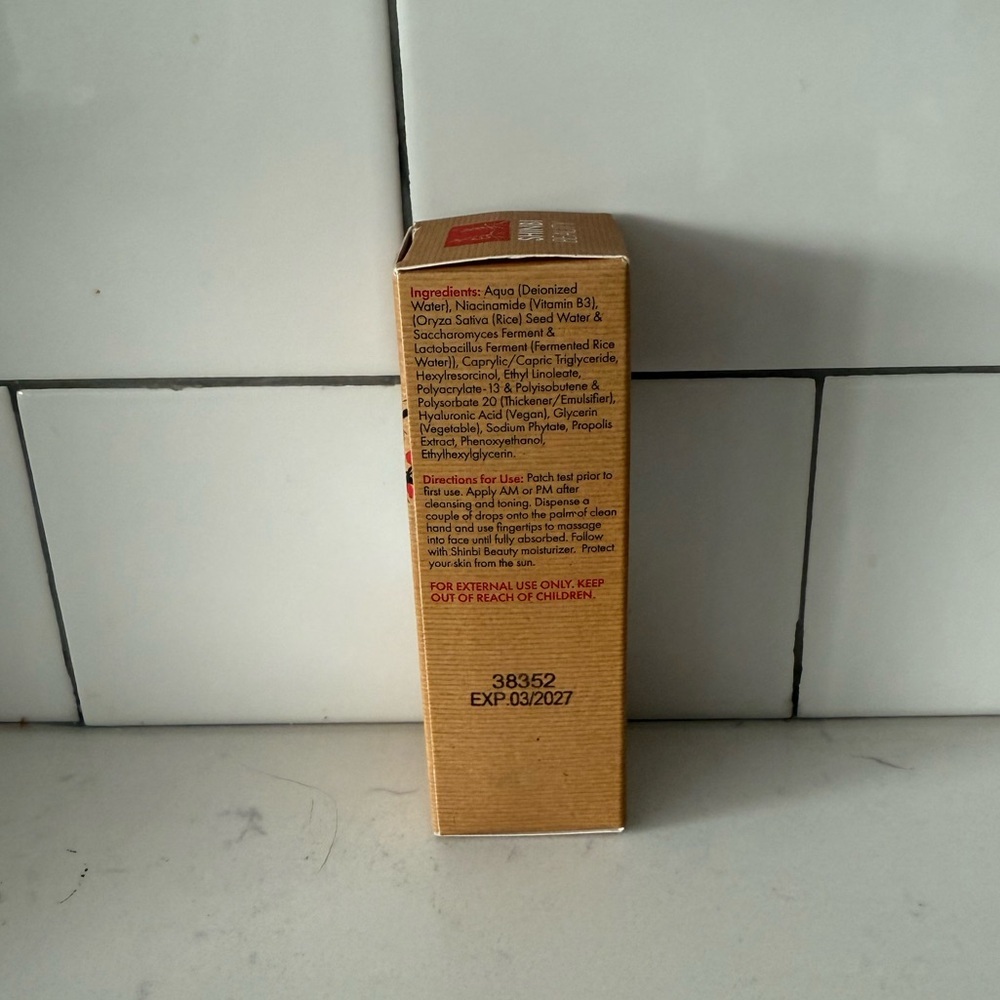 Shinbi Beauty Rice Bright‎ Serum 1oz NWB | Clean, Vegan, Brightening Skincare - Picture 10 of 13